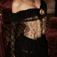 Robe de bal de princesse bustier à volants en satin long, robe de soirée C8117