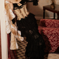 Robe de bal de princesse bustier à volants en satin long, robe de soirée C8117