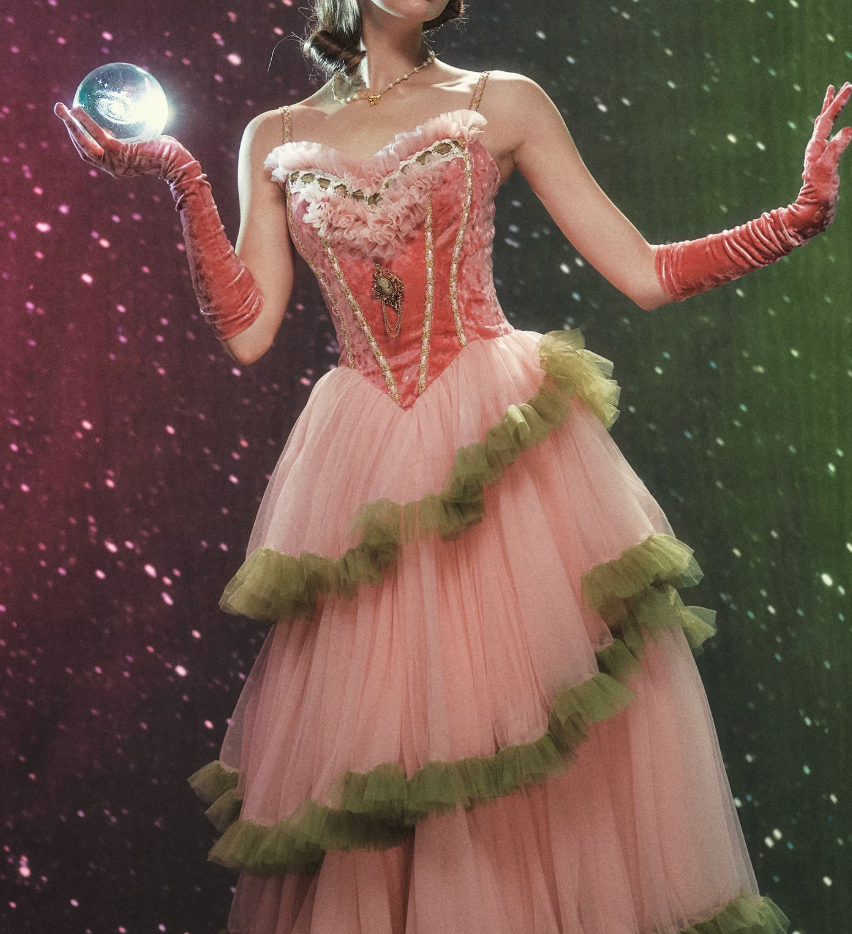 Robe de bal de princesse bustier à volants en satin long, robe de soirée C8117