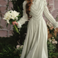 Robe de bal de princesse bustier à volants en satin long, robe de soirée C8117