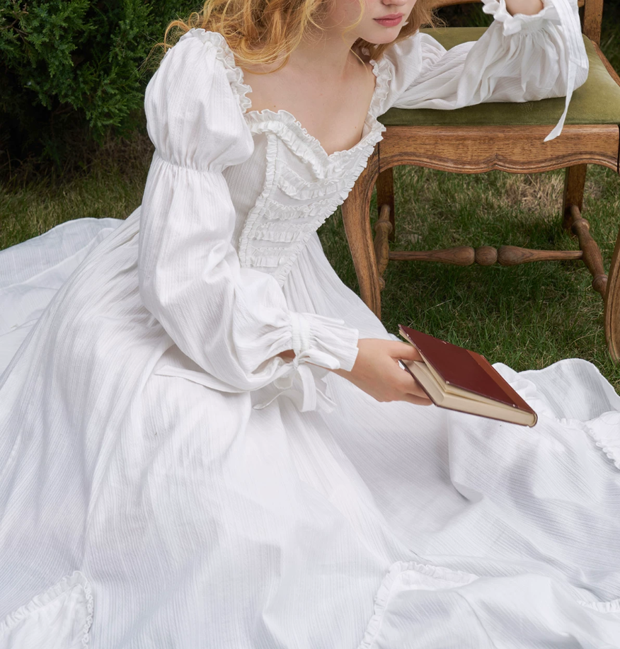 Robe de bal de princesse bustier à volants en satin long, robe de soirée C8117