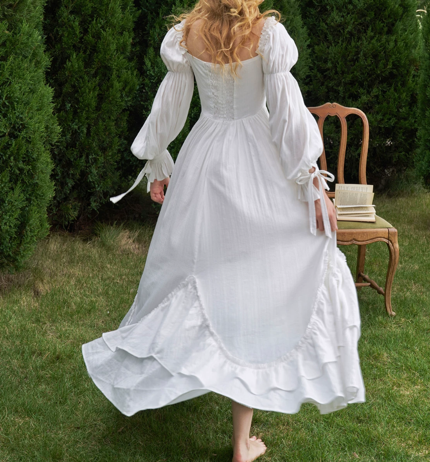 Robe de bal de princesse bustier à volants en satin long, robe de soirée C8117