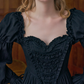 Robe de bal de princesse bustier à volants en satin long, robe de soirée C8117