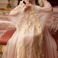 Robe de bal de princesse bustier à volants en satin long, robe de soirée C8117