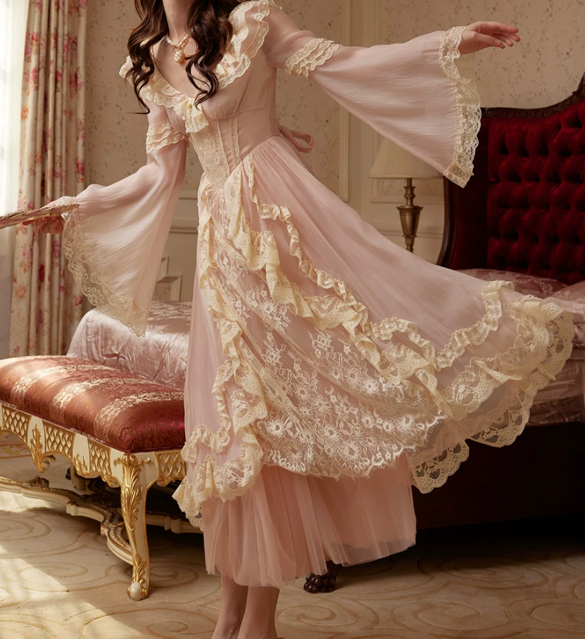 Robe de bal de princesse bustier à volants en satin long, robe de soirée C8117