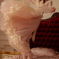 Robe de bal de princesse bustier à volants en satin long, robe de soirée C8117