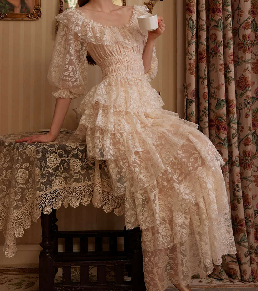 Robe de bal de princesse bustier à volants en satin long, robe de soirée C8117