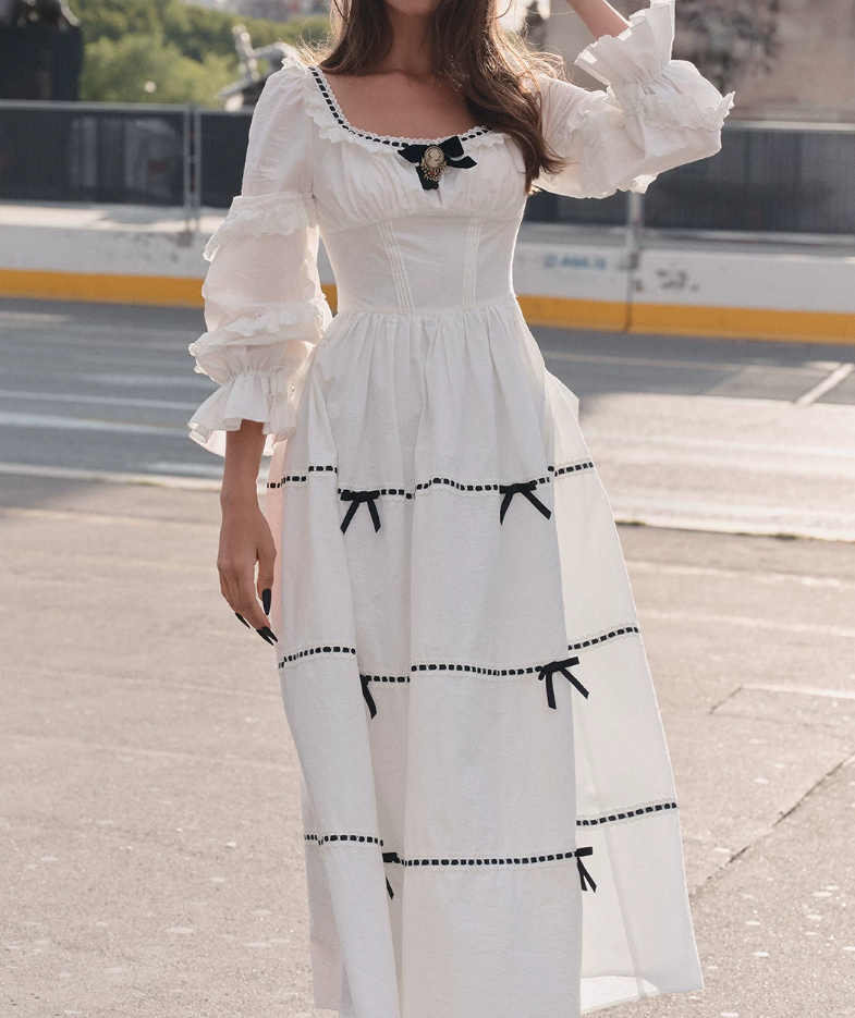 Robe de bal de princesse bustier à volants en satin long, robe de soirée C8117