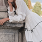 Robe de bal de princesse bustier à volants en satin long, robe de soirée C8117