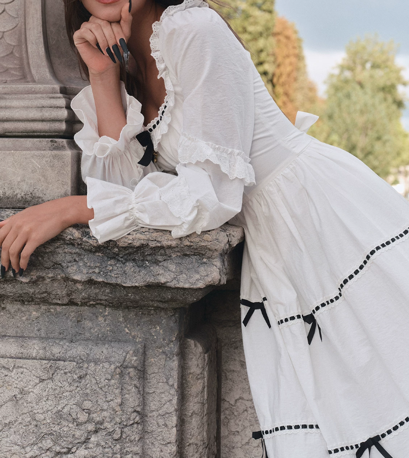 Robe de bal de princesse bustier à volants en satin long, robe de soirée C8117
