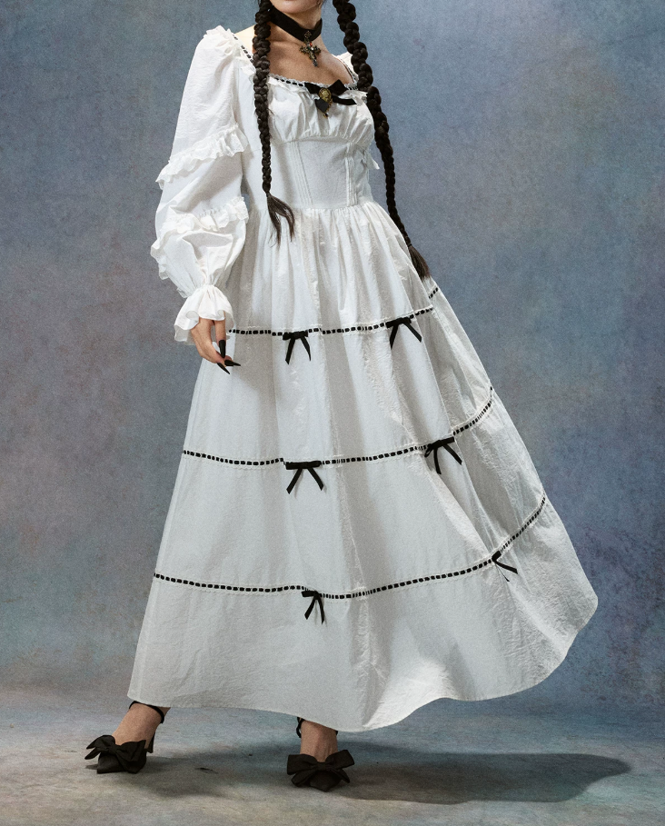 Robe de bal de princesse bustier à volants en satin long, robe de soirée C8117