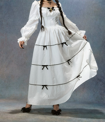 Robe de bal de princesse bustier à volants en satin long, robe de soirée C8117