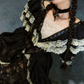 Robe de bal de princesse bustier à volants en satin long, robe de soirée C8117