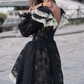 Robe de bal de princesse bustier à volants en satin long, robe de soirée C8117