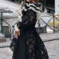 Robe de bal de princesse bustier à volants en satin long, robe de soirée C8117