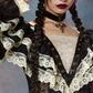 Robe de bal de princesse bustier à volants en satin long, robe de soirée C8117