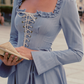 Robe de bal de princesse bustier à volants en satin long, robe de soirée C8117