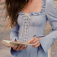 Robe de bal de princesse bustier à volants en satin long, robe de soirée C8117