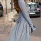 Robe de bal de princesse bustier à volants en satin long, robe de soirée C8117