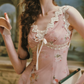 Robe de bal de princesse bustier à volants en satin long, robe de soirée C8117