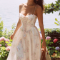 Robe de bal de princesse bustier à volants en satin long, robe de soirée C8117