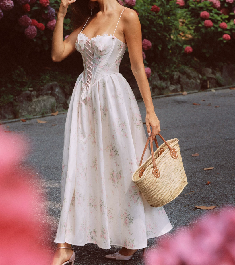 Robe de bal de princesse bustier à volants en satin long, robe de soirée C8117