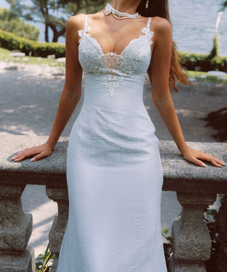 Robe de bal de princesse bustier à volants en satin long, robe de soirée C8117