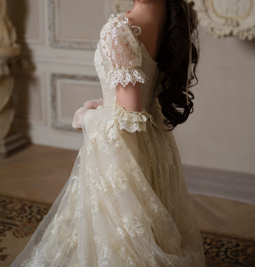 Robe de bal de princesse bustier à volants en satin long, robe de soirée C8117