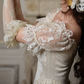Robe de bal de princesse bustier à volants en satin long, robe de soirée C8117