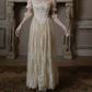 Robe de bal de princesse bustier à volants en satin long, robe de soirée C8117