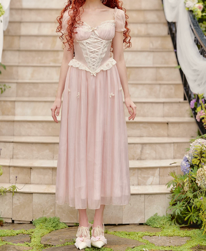 Robe de bal de princesse bustier à volants en satin long, robe de soirée C8117