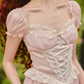 Robe de bal de princesse bustier à volants en satin long, robe de soirée C8117