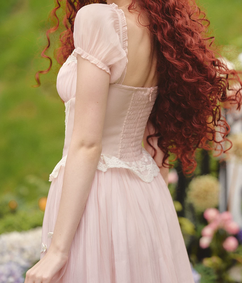 Robe de bal de princesse bustier à volants en satin long, robe de soirée C8117