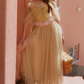 Vintage Spaghetti Straps Green Prom Dress Tulle Appliques A-Line Evening Dress C8626