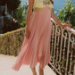 Robe de bal de princesse bustier à volants en satin long, robe de soirée C8117