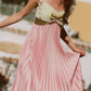 Robe de bal de princesse bustier à volants en satin long, robe de soirée C8117