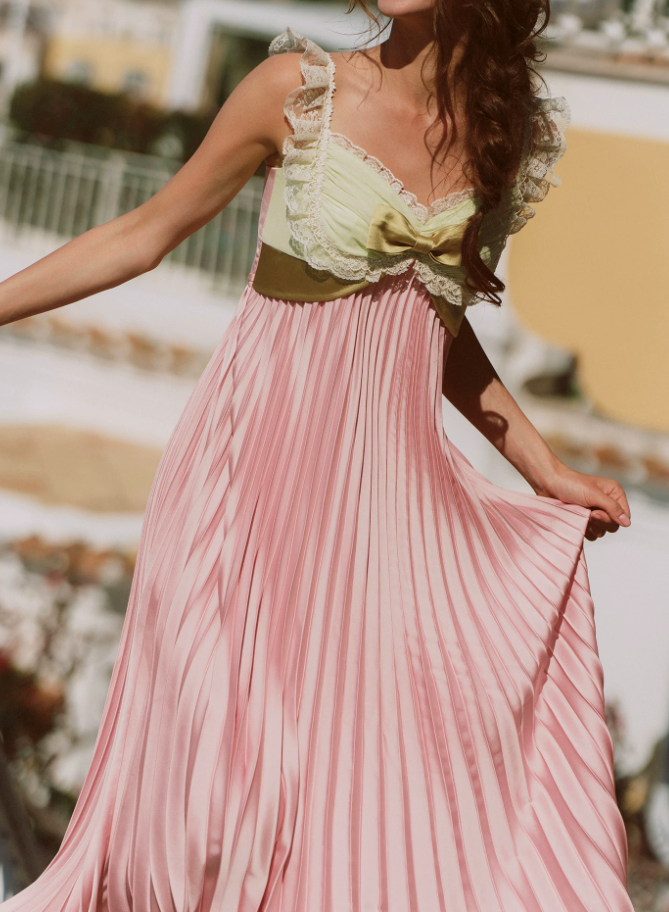 Robe de bal de princesse bustier à volants en satin long, robe de soirée C8117