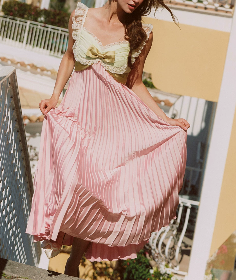 Robe de bal de princesse bustier à volants en satin long, robe de soirée C8117
