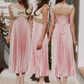 Robe de bal de princesse bustier à volants en satin long, robe de soirée C8117