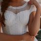 Graceful White Homecoming Dress Ruffles Tiered A-Line Birthday Dress C8633
