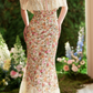 Fascinating Off-Shoulder Lace Prom Dress Floral Mermaid Evening Dress C8638