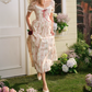 Robe de bal de princesse bustier à volants en satin long, robe de soirée C8117