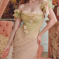 Robe de bal de princesse bustier à volants en satin long, robe de soirée C8117