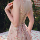 Robe de bal de princesse bustier à volants en satin long, robe de soirée C8117