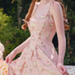 Robe de bal de princesse bustier à volants en satin long, robe de soirée C8117