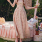 Robe de bal de princesse bustier à volants en satin long, robe de soirée C8117