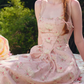 Robe de bal de princesse bustier à volants en satin long, robe de soirée C8117
