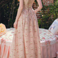 Robe de bal de princesse bustier à volants en satin long, robe de soirée C8117
