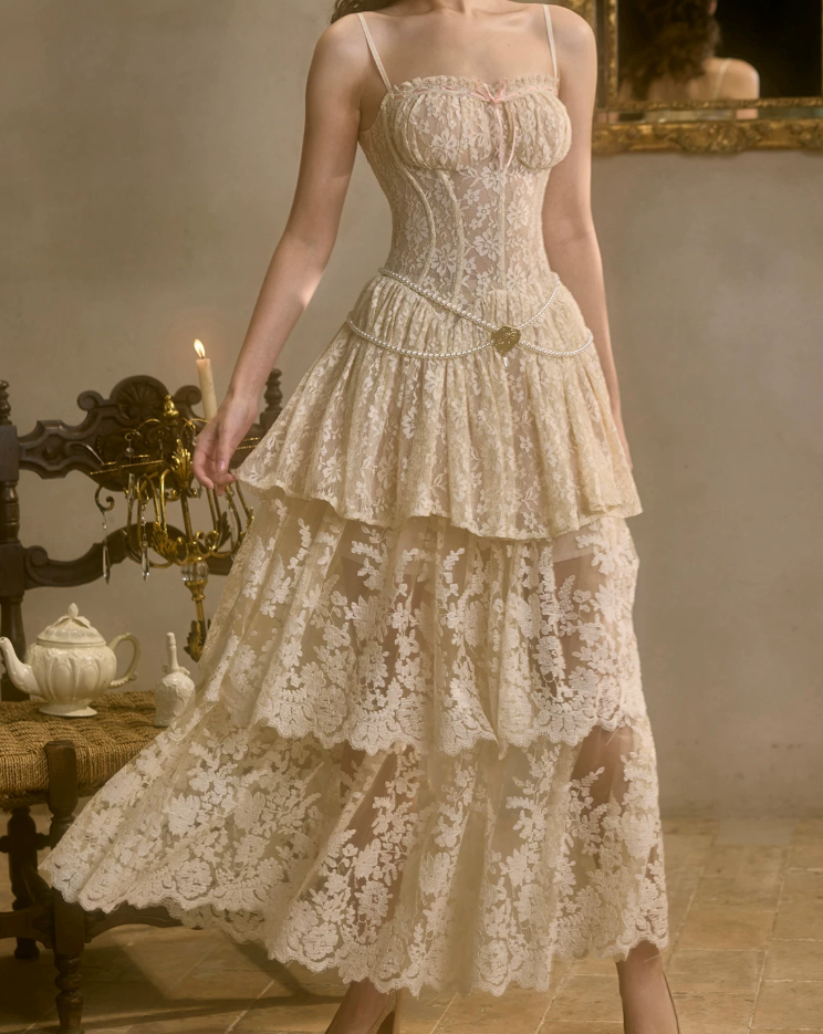Robe de bal de princesse bustier à volants en satin long, robe de soirée C8117