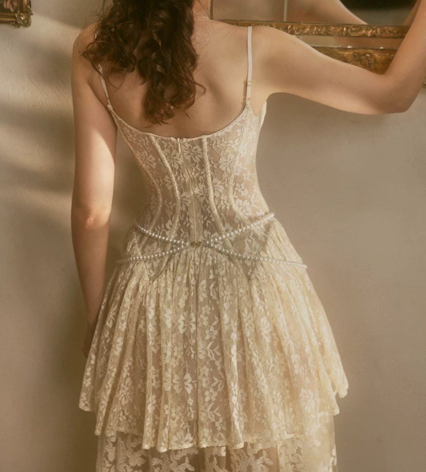 Robe de bal de princesse bustier à volants en satin long, robe de soirée C8117
